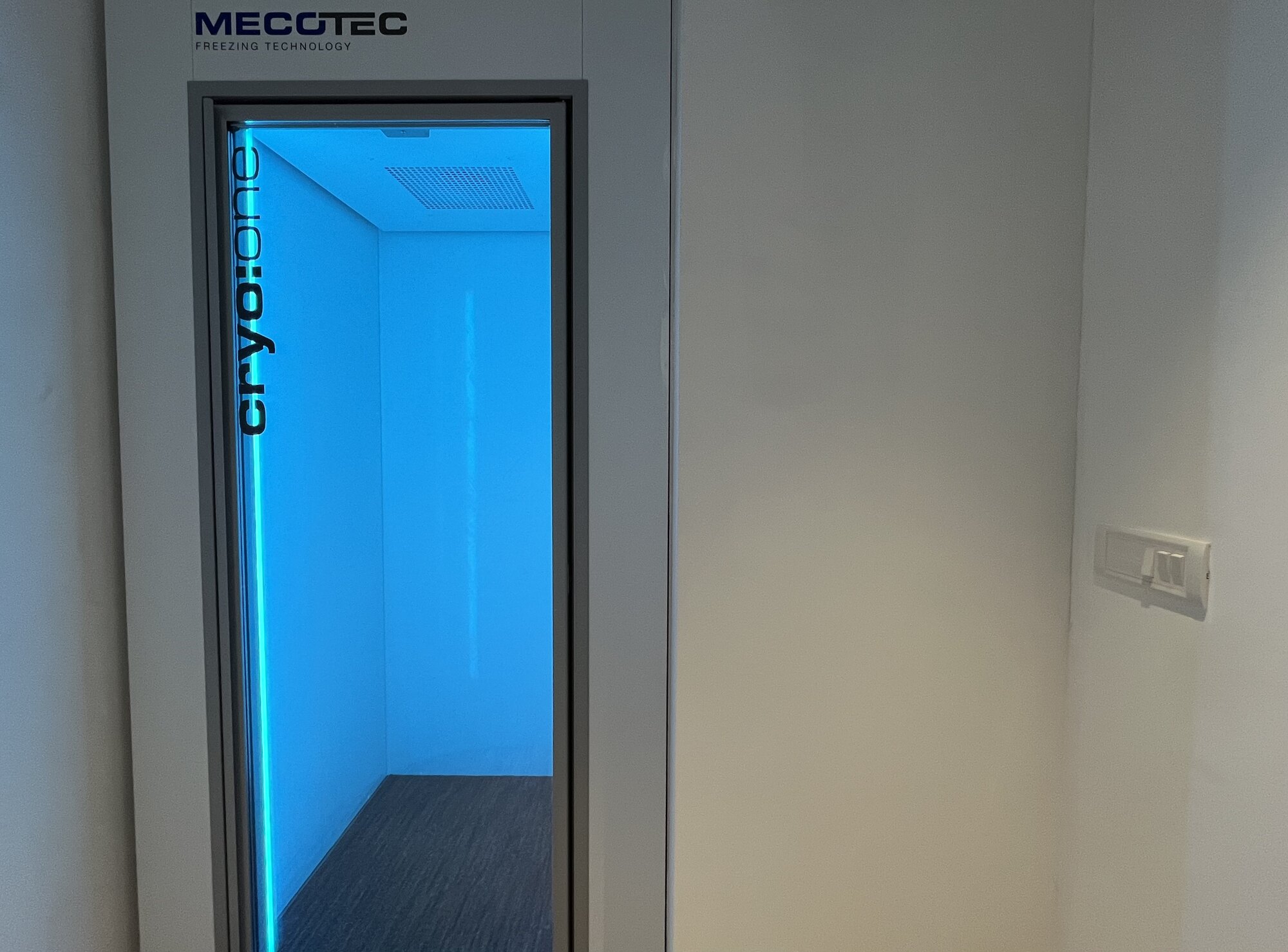 Wellness centre in Bangalore — whole body cryotherapy chamber at VAURA Wellness, HSR Layout